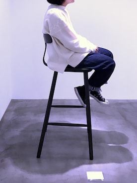 「CONVERSE（コンバース）のconverse コンバース ALL STAR HI オールスター ハイ 3206 BLACK(US)（スニーカー）」を使った、さやちゃんさん（レディース・148cm）の秋コーディネート