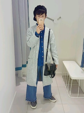 「RETRO GIRL（レトロガール）のアイテム（パンツ）」を使った、カズくんさん（メンズ・161cm）の春コーディネート