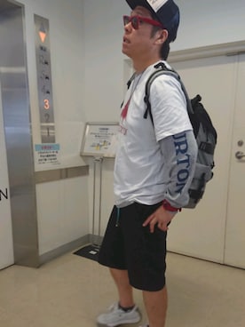 「Original.（オリジナル）のアイテム（パンツ）」を使った、Hidehisa Kadowakiさん（メンズ・173cm）の秋コーディネート