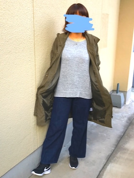 「CECIL McBEE（セシルマクビー）のアイテム（ミリタリージャケット）」を使った、Yoshiさん（レディース・164cm）の春コーディネート