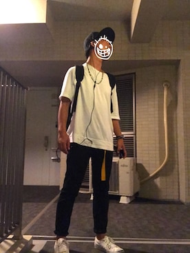 「サタデーズ ニューヨークシティ (Saturdays NYC)」｜「アイテム（キャップ）」を使った、ファーサイドさん（メンズ・165cm）の夏コーディネート