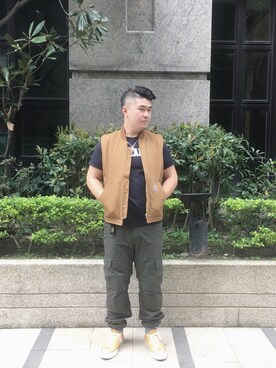 「Carhartt WIP（カーハートダブリューアイピー）のアイテム（財布/小物）」を使った、Jiantさん（メンズ・178cm）の秋コーディネート