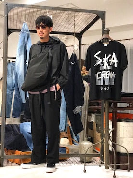 「GANRYU（ガンリュウ）のアイテム」を使った、野田崇太郎 GARDEN渋谷さん（メンズ・183cm）の夏コーディネート