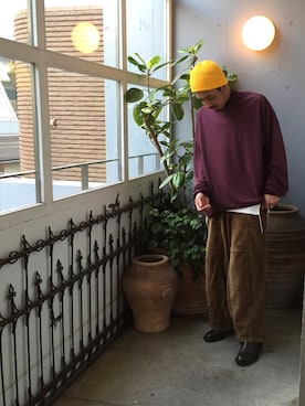 「Hender Scheme（エンダースキーマ）のアイテム（シューズ）」を使った、野田崇太郎 GARDEN渋谷さん（メンズ・183cm）の夏コーディネート