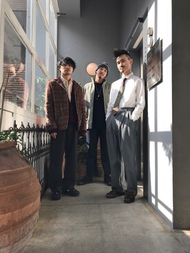 「WhoWhat（フーワット）のアイテム（ジャケット/アウター）」を使った、野田崇太郎 GARDEN渋谷さん（メンズ・183cm）の秋コーディネート