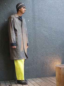 「SUNSEA（サンシー）のアイテム（帽子）」を使った、野田崇太郎 GARDEN渋谷さん（メンズ・183cm）の秋コーディネート