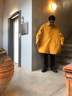 「Hender Scheme（エンダースキーマ）のアイテム（シューズ）」を使った、野田崇太郎 GARDEN渋谷さん（メンズ・183cm）の秋コーディネート