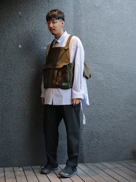 「YANTOR（ヤントル）のアイテム（パンツ）」を使った、野田崇太郎 GARDEN渋谷さん（メンズ・183cm）の秋コーディネート