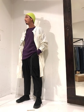 「WhoWhat（フーワット）のアイテム（トップス）」を使った、野田崇太郎 GARDEN渋谷さん（メンズ・183cm）の夏コーディネート