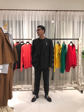 「Hender Scheme（エンダースキーマ）のアイテム（シューズ）」を使った、野田崇太郎 GARDEN渋谷さん（メンズ・183cm）の冬コーディネート
