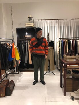 「bukht（ブフト）のアイテム」を使った、野田崇太郎 GARDEN渋谷さん（メンズ・183cm）の冬コーディネート