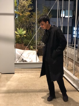 「KICS DOCUMENT.（キクス ドキュメント）のアイテム（ジャケット/アウター）」を使った、野田崇太郎 GARDEN渋谷さん（メンズ・183cm）の冬コーディネート