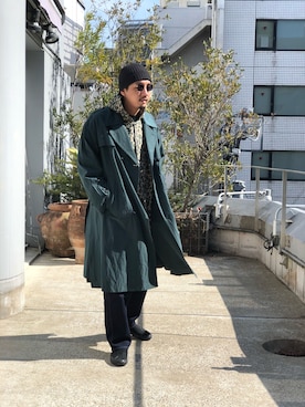 「URU（ウル）のアイテム」を使った、野田崇太郎 GARDEN渋谷さん（メンズ・183cm）の冬コーディネート