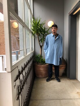 「WhoWhat（フーワット）のアイテム（トップス）」を使った、野田崇太郎 GARDEN渋谷さん（メンズ・183cm）の冬コーディネート