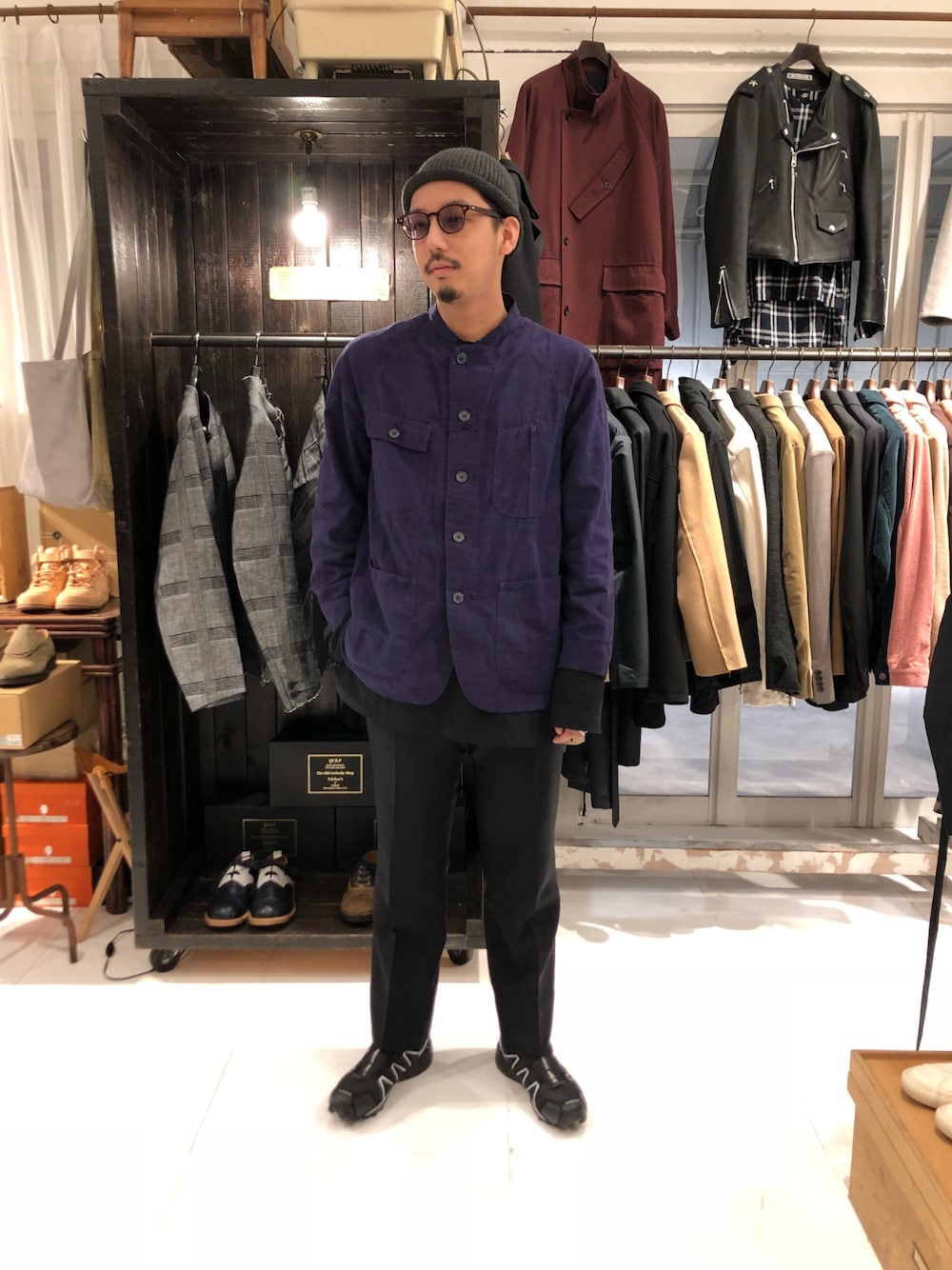 Needlesのカバーオール（パープル系）を使った人気ファッション