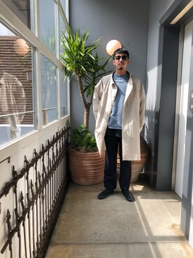 「PRAS（プラス）のアイテム（スリッポン）」を使った、野田崇太郎 GARDEN渋谷さん（メンズ・183cm）の冬コーディネート