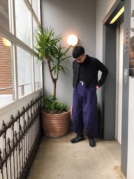 「KICS DOCUMENT.（キクス ドキュメント）のアイテム（ジャケット/アウター）」を使った、野田崇太郎 GARDEN渋谷さん（メンズ・183cm）の冬コーディネート