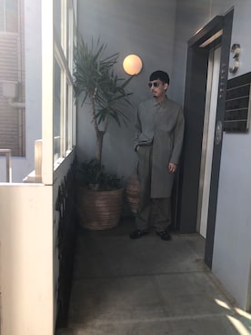 「KICS DOCUMENT.（キクス ドキュメント）のアイテム（ジャケット/アウター）」を使った、野田崇太郎 GARDEN渋谷さん（メンズ・183cm）の春コーディネート