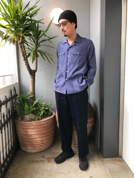 「bukht」｜「アイテム（帽子）」を使った、野田崇太郎 GARDEN渋谷さん（メンズ・183cm）の春コーディネート