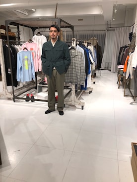 「Hender Scheme（エンダースキーマ）のアイテム（シューズ）」を使った、野田崇太郎 GARDEN渋谷さん（メンズ・183cm）の春コーディネート