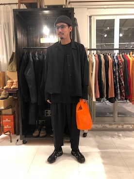 「SASQUATCHfabrix.（サスクワァッチファブリックス）のアイテム（シャツ/ブラウス）」を使った、野田崇太郎 GARDEN渋谷さん（メンズ・183cm）の春コーディネート