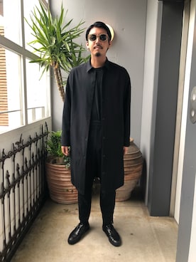 「KICS DOCUMENT.（キクス ドキュメント）のアイテム（ジャケット/アウター）」を使った、野田崇太郎 GARDEN渋谷さん（メンズ・183cm）の春コーディネート