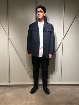 「VERYNERD（ベリーナード）のアイテム」を使った、野田崇太郎 GARDEN渋谷さん（メンズ・183cm）の春コーディネート