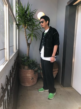 「VERYNERD（ベリーナード）のアイテム」を使った、野田崇太郎 GARDEN渋谷さん（メンズ・183cm）の春コーディネート