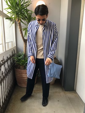 「KICS DOCUMENT.（キクス ドキュメント）のアイテム（トップス）」を使った、野田崇太郎 GARDEN渋谷さん（メンズ・183cm）の春コーディネート