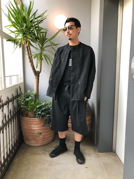 「VERYNERD（ベリーナード）のアイテム」を使った、野田崇太郎 GARDEN渋谷さん（メンズ・183cm）の春コーディネート