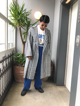「VERYNERD（ベリーナード）のアイテム」を使った、野田崇太郎 GARDEN渋谷さん（メンズ・183cm）の春コーディネート