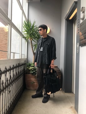 「VERYNERD（ベリーナード）のアイテム」を使った、野田崇太郎 GARDEN渋谷さん（メンズ・183cm）の夏コーディネート