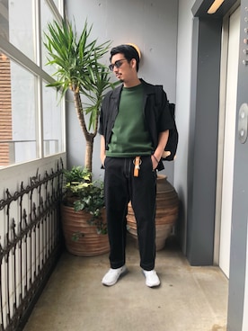 「WhoWhat（フーワット）のアイテム（トップス）」を使った、野田崇太郎 GARDEN渋谷さん（メンズ・183cm）の夏コーディネート