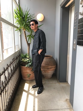 「bukht（ブフト）のアイテム」を使った、野田崇太郎 GARDEN渋谷さん（メンズ・183cm）の夏コーディネート