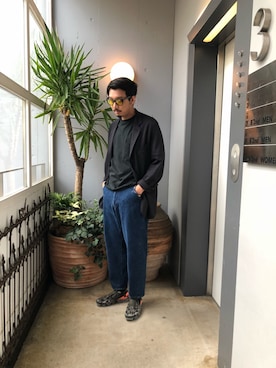 「bukht（ブフト）のアイテム」を使った、野田崇太郎 GARDEN渋谷さん（メンズ・183cm）の夏コーディネート