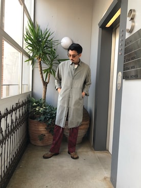 「KICS DOCUMENT.（キクス ドキュメント）のアイテム（ジャケット/アウター）」を使った、野田崇太郎 GARDEN渋谷さん（メンズ・183cm）の夏コーディネート