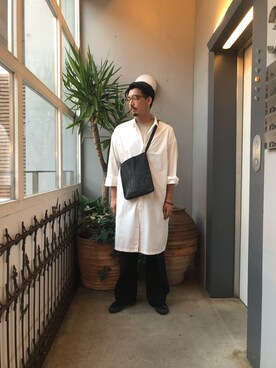 「KICS DOCUMENT.（キクス ドキュメント）のアイテム（トップス）」を使った、野田崇太郎 GARDEN渋谷さん（メンズ・183cm）の夏コーディネート