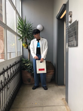 「bukht（ブフト）のアイテム」を使った、野田崇太郎 GARDEN渋谷さん（メンズ・183cm）の夏コーディネート