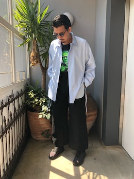 「Edwina Horl（エドウィナホール）のアイテム」を使った、野田崇太郎 GARDEN渋谷さん（メンズ・183cm）の夏コーディネート