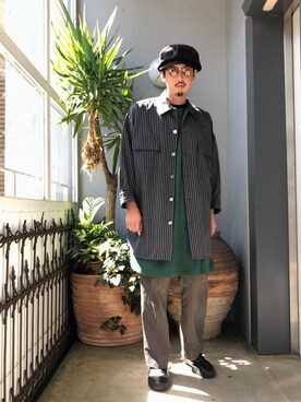 「VERYNERD（ベリーナード）のアイテム」を使った、野田崇太郎 GARDEN渋谷さん（メンズ・183cm）の秋コーディネート
