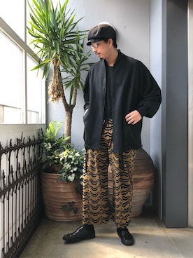 「YANTOR（ヤントル）のアイテム（ジャケット/アウター）」を使った、野田崇太郎 GARDEN渋谷さん（メンズ・183cm）の秋コーディネート