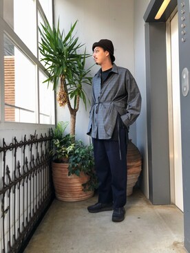 野田崇太郎 GARDEN渋谷さん（メンズ・183cm）の秋コーディネート