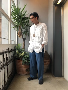 「ITTI（イッチ）のアイテム（アクセサリー）」を使った、野田崇太郎 GARDEN渋谷さん（メンズ・183cm）の秋コーディネート