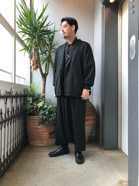 「YANTOR（ヤントル）のアイテム（ジャケット/アウター）」を使った、野田崇太郎 GARDEN渋谷さん（メンズ・183cm）の秋コーディネート