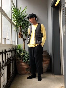 「BLOHM（ブローム）のアイテム」を使った、野田崇太郎 GARDEN渋谷さん（メンズ・183cm）の秋コーディネート