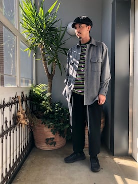 「URU（ウル）のアイテム」を使った、野田崇太郎 GARDEN渋谷さん（メンズ・183cm）の秋コーディネート