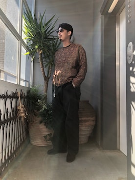 「YANTOR（ヤントル）のアイテム（ジャケット/アウター）」を使った、野田崇太郎 GARDEN渋谷さん（メンズ・183cm）の秋コーディネート