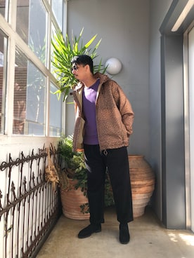 「WhoWhat（フーワット）のアイテム（パンツ）」を使った、野田崇太郎 GARDEN渋谷さん（メンズ・183cm）の秋コーディネート