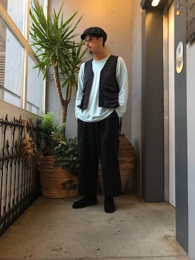 「BLOHM（ブローム）のアイテム」を使った、野田崇太郎 GARDEN渋谷さん（メンズ・183cm）の秋コーディネート