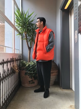 「VERYNERD（ベリーナード）のアイテム」を使った、野田崇太郎 GARDEN渋谷さん（メンズ・183cm）の秋コーディネート